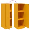 vidaXL Komoda horčicovožltá 34,5x39x107 cm oceľ