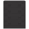 vidaXL Komoda čierna 67x39x83 cm oceľ