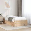 vidaXL Posteľ bez matraca 75x190 cm masívna borovica