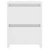 vidaXL Nočné stolíky 2 ks, biele 30x30x40 cm, kompozitné drevo