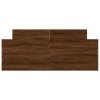 vidaXL Posteľný rám s predným a zadným čelom, hnedý dub 120x190 cm