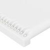vidaXL Posteľný rám s čelom biely 100x200 cm umelá koža