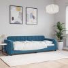 vidaXL Denná posteľ modrá 80x200 cm zamat
