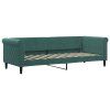 vidaXL Denná posteľ tmavozelená 80x200 cm zamat