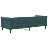 vidaXL Denná posteľ tmavozelená 80x200 cm zamat