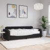 vidaXL Denná posteľ s matracom čierna 80x200 cm zamat