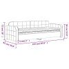 vidaXL Denná posteľ s matracom modrá 80x200 cm zamat