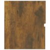 vidaXL Umývadlová skrinka dymový dub 90x38,5x45 cm spracované drevo
