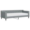 vidaXL Denná posteľ s matracom bledosivá 80x200 cm látka