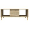 vidaXL Konferenčný stolík dub sonoma 90x50x36,5 cm spracované drevo