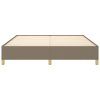 vidaXL Rám na boxspring posteľ sivohnedý 180x200 cm látka