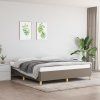 vidaXL Rám na boxspring posteľ sivohnedý 180x200 cm látka