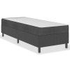 vidaXL Posteľ boxspring tmavošedá látková 90x200 cm