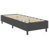 vidaXL Posteľ boxspring tmavošedá látková 90x200 cm