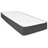 vidaXL Posteľ boxspring tmavošedá látková 100x200 cm