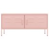 vidaXL TV skrinka ružová 105x35x50 cm oceľ