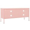 vidaXL TV skrinka ružová 105x35x50 cm oceľ