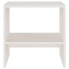 vidaXL Nočné stolíky 2 ks biele 40x30,5x40 cm borovicový masív