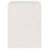 vidaXL Nočné stolíky 2 ks biele 40x30,5x40 cm borovicový masív