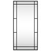 vidaXL Nástenné zrkadlo čierne 40x80 cm obdĺžnikové železné