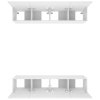 vidaXL TV skrinky 4 ks biele 80x30x30 cm spracované drevo