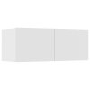 vidaXL TV skrinky 4 ks biele 80x30x30 cm spracované drevo