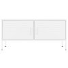 vidaXL TV skrinka biela 105x35x50 cm oceľ
