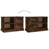 vidaXL TV skrinka dymový dub 73x35,5x47,5 cm spracované drevo