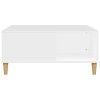 vidaXL Konferenčný stolík biely 80x80x36,5 cm spracované drevo
