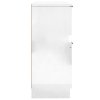 vidaXL Komody 2 ks lesklé biele 30x30x70 cm spracované drevo