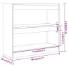 vidaXL Knižnica/deliaca stena biela 80x30x72 cm