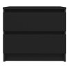 vidaXL Nočný stolík, čierny 50x39x43,5 cm, kompozitné drevo