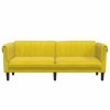 vidaXL 3-miestna pohovka žltá zamat