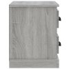 vidaXL Nočný stolík sivý sonoma 60x35,5x45 cm