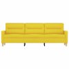 vidaXL 3-miestna pohovka bledožltá 180 cm látka