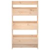vidaXL Nástenný kvetináč 3-poschodový 60x18,5x110 cm masívna borovica