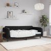 vidaXL Denná posteľ čierna 100x200 cm zamat