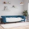 vidaXL Denná posteľ modrá 100x200 cm zamat