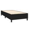 vidaXL Posteľný rám boxspring s matracom čierny 80x200 cm látka