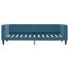 vidaXL Denná posteľ s matracom modrá 80x200 cm zamat
