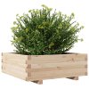 vidaXL Záhradný kvetináč 70x70x26,5 cm masívna borovica