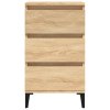 vidaXL Nočný stolík dub sonoma 40x35x70 cm spracované drevo