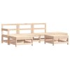 vidaXL 6-dielna záhradná sedacia súprava borovicový masív