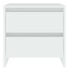 vidaXL Nočné stolíky 2 ks, biele 45x34,5x44,5 cm, kompozitné drevo