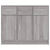 vidaXL Komoda sivý dub sonoma 91x28x75 cm kompozitné drevo
