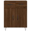 vidaXL Komoda hnedý dub 69,5x34x90 cm kompozitné drevo
