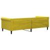vidaXL Denná posteľ žltá 90x200 cm zamat
