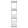 vidaXL Knižnica/deliaca stena biela 100x30x123,5 cm