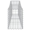 vidaXL Oblúkový gabionový kôš 12 ks 200x30x40/60 cm pozinkované železo