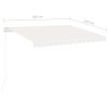 vidaXL Samostatne stojaca automatická markíza 300x250 cm krémová
